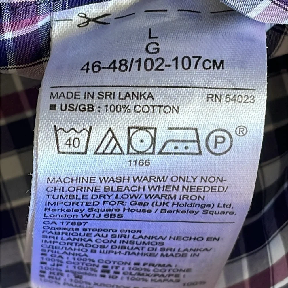 Banana Republic Grant Fit Plaid Shirt